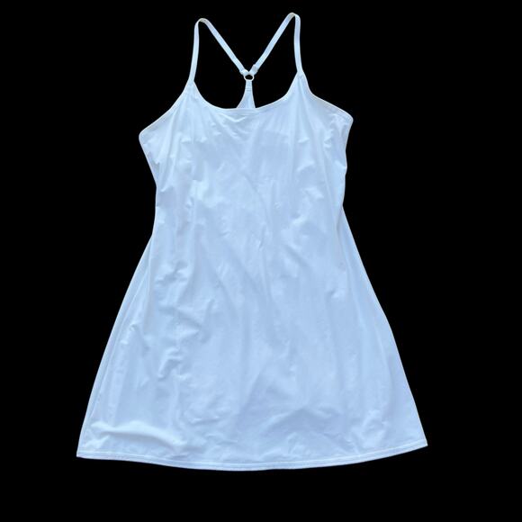 Outdoor Voices Dresses & Skirts - Outdoor Voices Dress Sz M White Racerback Lined Skort Exercise Athletic Tennis